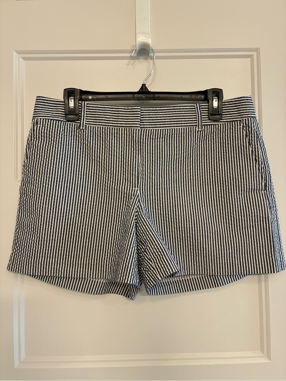 Ann Taylor Seersucker Striped Shorts
